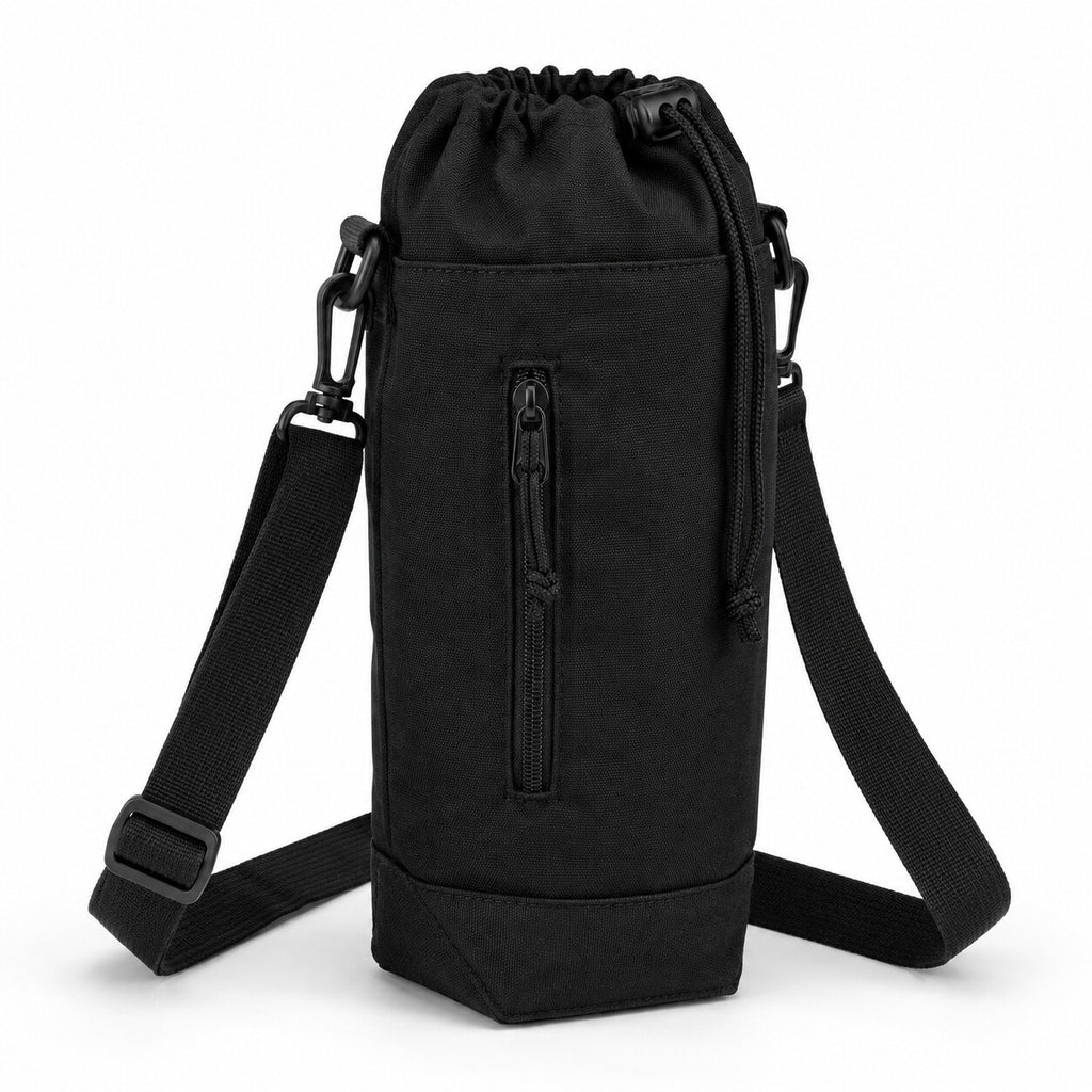 Adjustable Water Bottle Sling with Front Pocket