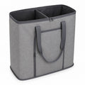 Foldable Two-Section Travel Laundry Organizer