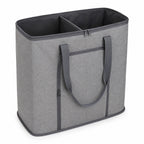 Foldable Two-Section Travel Laundry Organizer