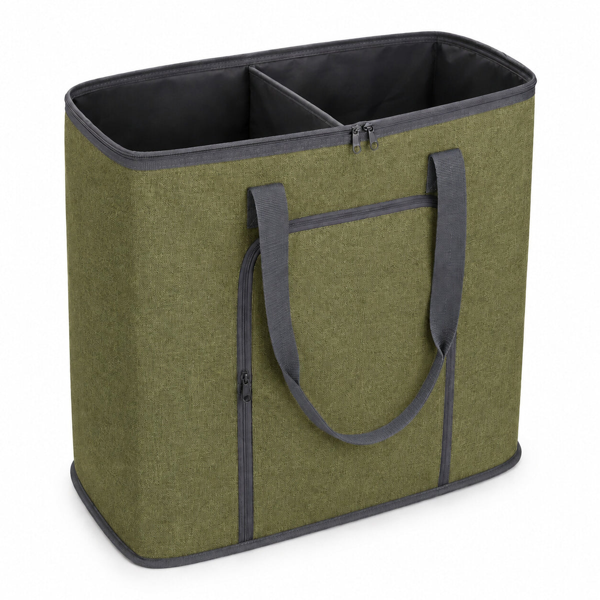 Foldable Two-Section Travel Laundry Organizer
