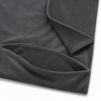 Reversible Throw Blanket with Foot Pocket