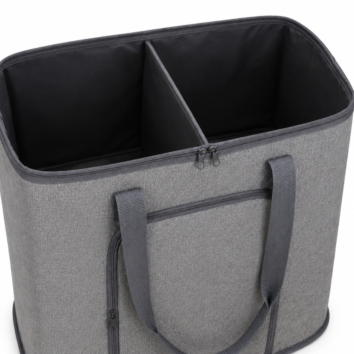 Foldable Two-Section Travel Laundry Organizer