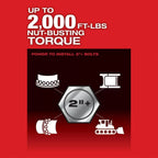 Milwaukee 2868-22HD M18 FUEL 18V 1" D-Handle High Torque Impact Wrench Kit