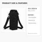 Adjustable Water Bottle Sling with Front Pocket
