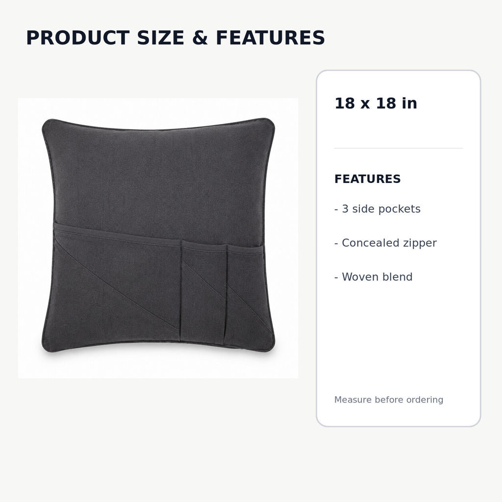 Side-Pocket Cushion Cover