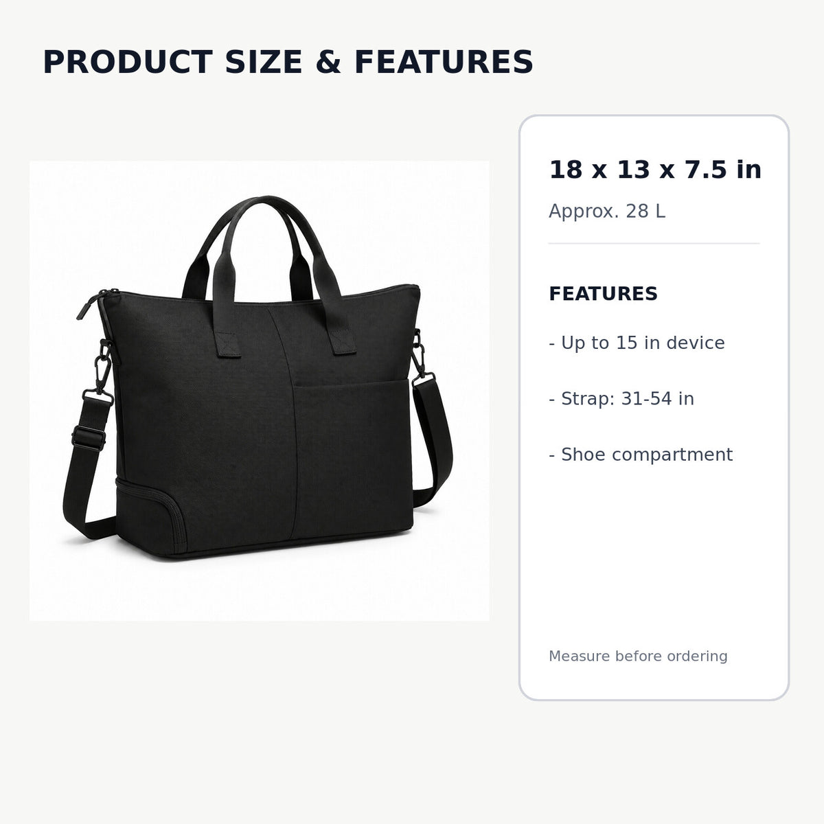 Convertible Gym-to-Work Tote