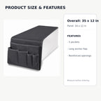 Multi-Pocket Sofa Arm Organizer