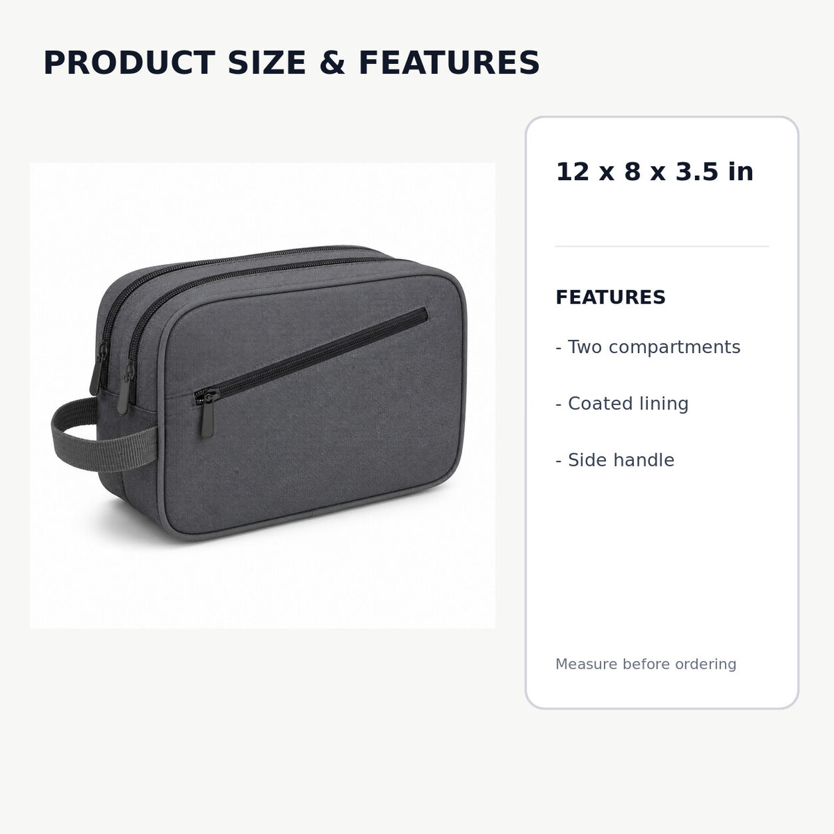 Dual-Compartment Utility Pouch