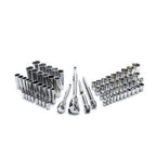 75-Piece Mechanics Tool Set with 1/4 in. & 3/8 in. Drive Ratchets, 144-Position Ratchet and SAE Metric Socket Set