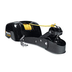 Electric Boat Anchor Winch with Horizontal Mount Davit, 40 lb Capacity, 100 ft Nylon Rope & Mounting Hardware