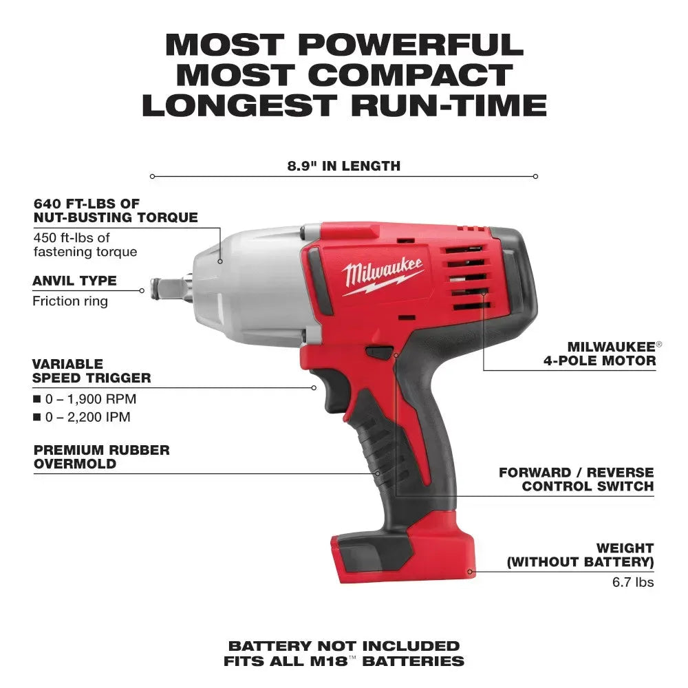 Milwaukee 2696-24A M18 18V 4 Tool Cordless Combo Kit w/ Circular Saw and Impact