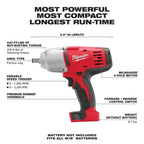 Milwaukee 2696-24A M18 18V 4 Tool Cordless Combo Kit w/ Circular Saw and Impact