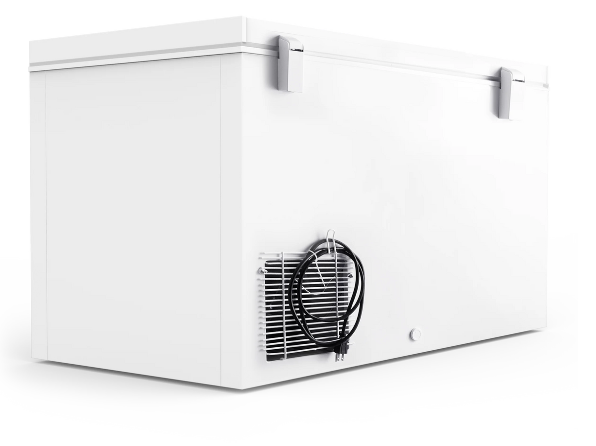 16 Cu. Ft. Chest Freezer with Lock - Deep Freezer with 2 Storage Baskets, Wheels & Adjustable Temperature Control