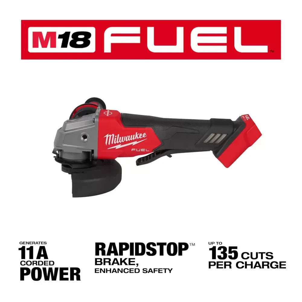 Milwaukee Pre-Sale 2880-20 M18 18V Cordless Angle Grinder + 48-11-1852 Battery - 2 PK