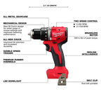 Milwaukee Pre-Sale Pre-Sale 3601-20 M18 18V 1/2" Compact Brushless Drill Driver - Bare Tool