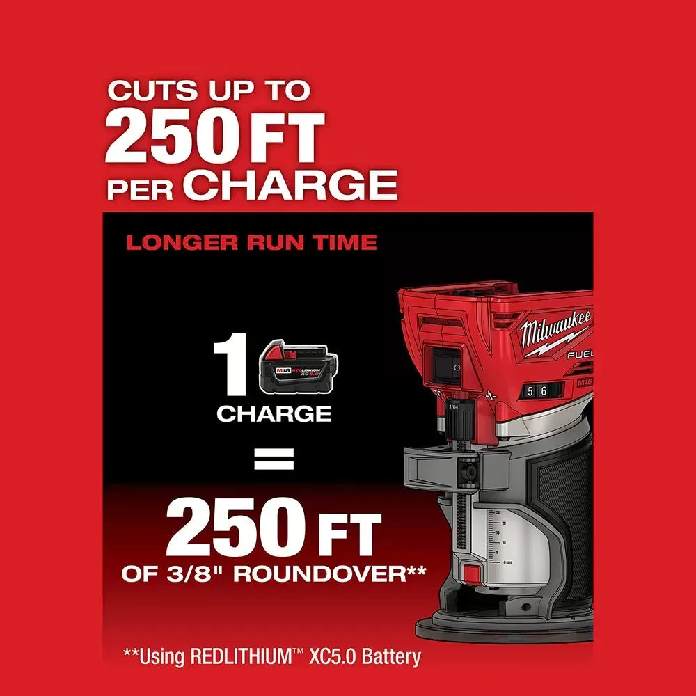 Milwaukee 48-11-1852CR M18 18V 5AH 2-Pack Batteries w/ M18 FUEL Router