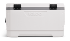Igloo Marine Ultra 100 Qt Cooler, White & Moonscape Hard Side Ice Chest with UV Protection, Fish Ruler & Drain Plug