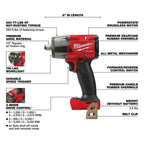 🔥Milwaukee 3697-27 M18 FUEL 18V 7 Tool Cordless Lithium-Ion Combo Kit