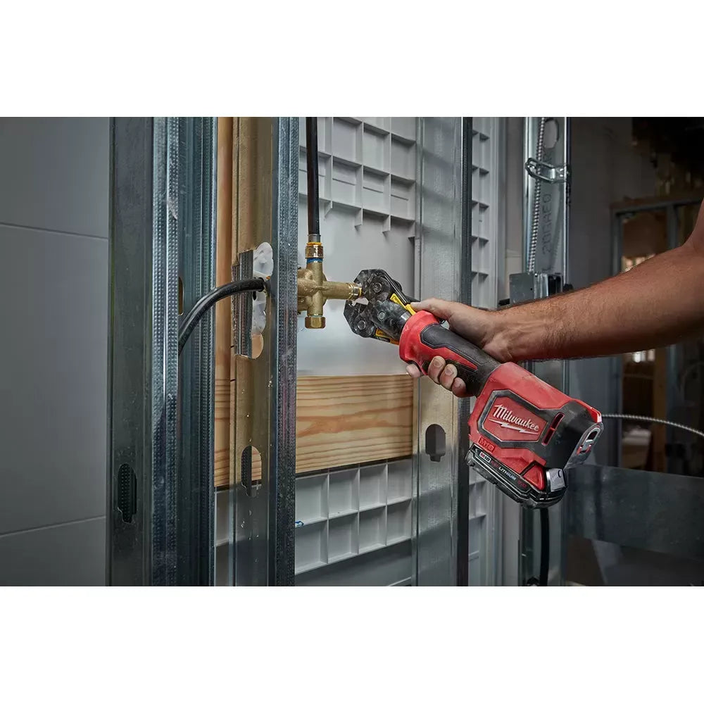 Milwaukee 2674-22P M18 18V Li-Ion Short Throw Press Tool Kit w/ PEX Crimp Jaws