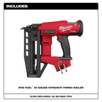 Milwaukee 3020-20 M18 FUEL 18V 16 Gauge Straight Finish Nailer - Bare Tool