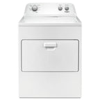 Top Load Electric Dryer with AutoDry System - Large Capacity Clothes Dryer with Wrinkle Shield & Hamper Door
