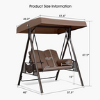 Brentley Porch Swing with Canopy