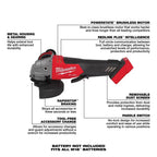 Milwaukee Pre-Sale 2880-21F M18 FUEL 18V 5" Grinder w/ REDLITHIUM Forge XC6.0 Kit