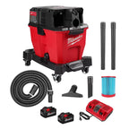 Milwaukee 0920-22HD M18 FUEL 9 Gallon Dual-Battery Wet/Dry Vacuum Kit