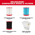 Milwaukee 0930-22HDB M18 FUEL 18V 12 Gallon Wet/Dry Vacuum Kit w/ Air-Tip Kit