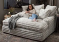 Nestle Chaise Lounge With Dual Cupholders And Charging Ports