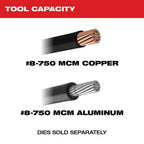 Milwaukee 2779-22 M18 18V FORCE LOGIC 750 MCM Cordless Li-Ion Crimper Kit