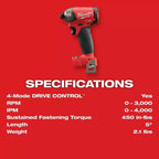Milwaukee Pre-Sale 2760-22 M18 FUEL 18V 1/4 in. Hex Hydraulic Impact Driver Tool Kit