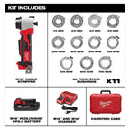 Milwaukee 2935AL-21 M18 18V Cable Stripper Kit for Aluminum THHN, XHHW