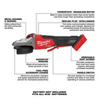 Milwaukee Pre-Sale 2886-20 M18 FUEL 18V 5" Li-Ion Flathead Paddle Grinder - Bare Tool