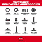 Milwaukee 0930-22HD M18 FUEL 12 Gallon Dual-Battery Wet/Dry Vacuum Kit