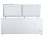 21.0 Cu. Ft. Chest Freezer with Double Doors - White with External Temperature Control