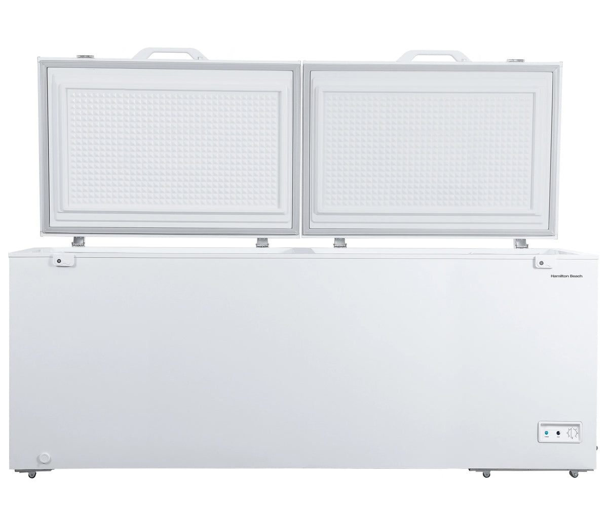 21.0 Cu. Ft. Chest Freezer with Double Doors - White with External Temperature Control