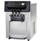 Commercial Soft Serve Ice Cream Machine - 2+1 Flavor Countertop Frozen Dessert Maker