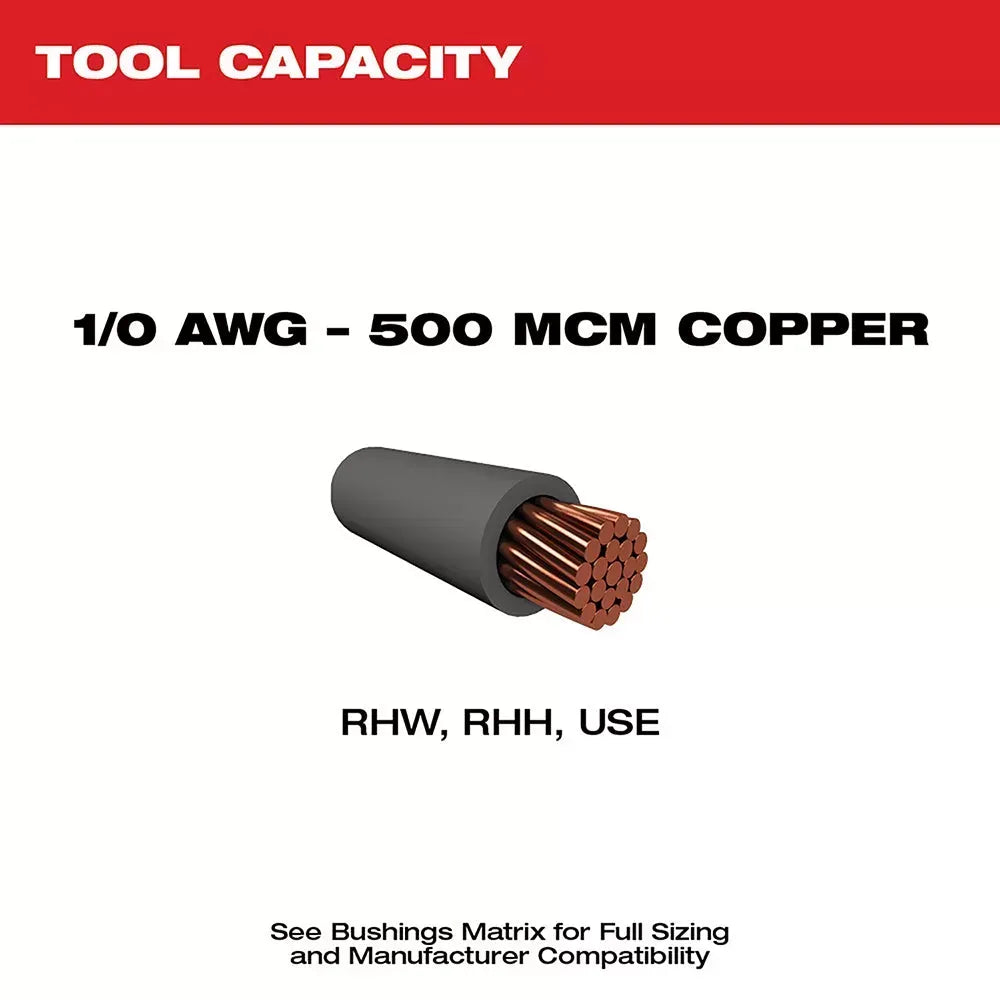 Milwaukee 2935X-21 M18 18V Cable Stripper Kit for Copper RHW, RHH, USE