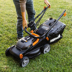 40V Cordless Lawn Mower - 14-Inch Battery Powered Mower with Intellicut, Mulching & Dual 20V Batteries