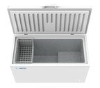16 Cu. Ft. Chest Freezer with Lock - Deep Freezer with 2 Storage Baskets, Wheels & Adjustable Temperature Control
