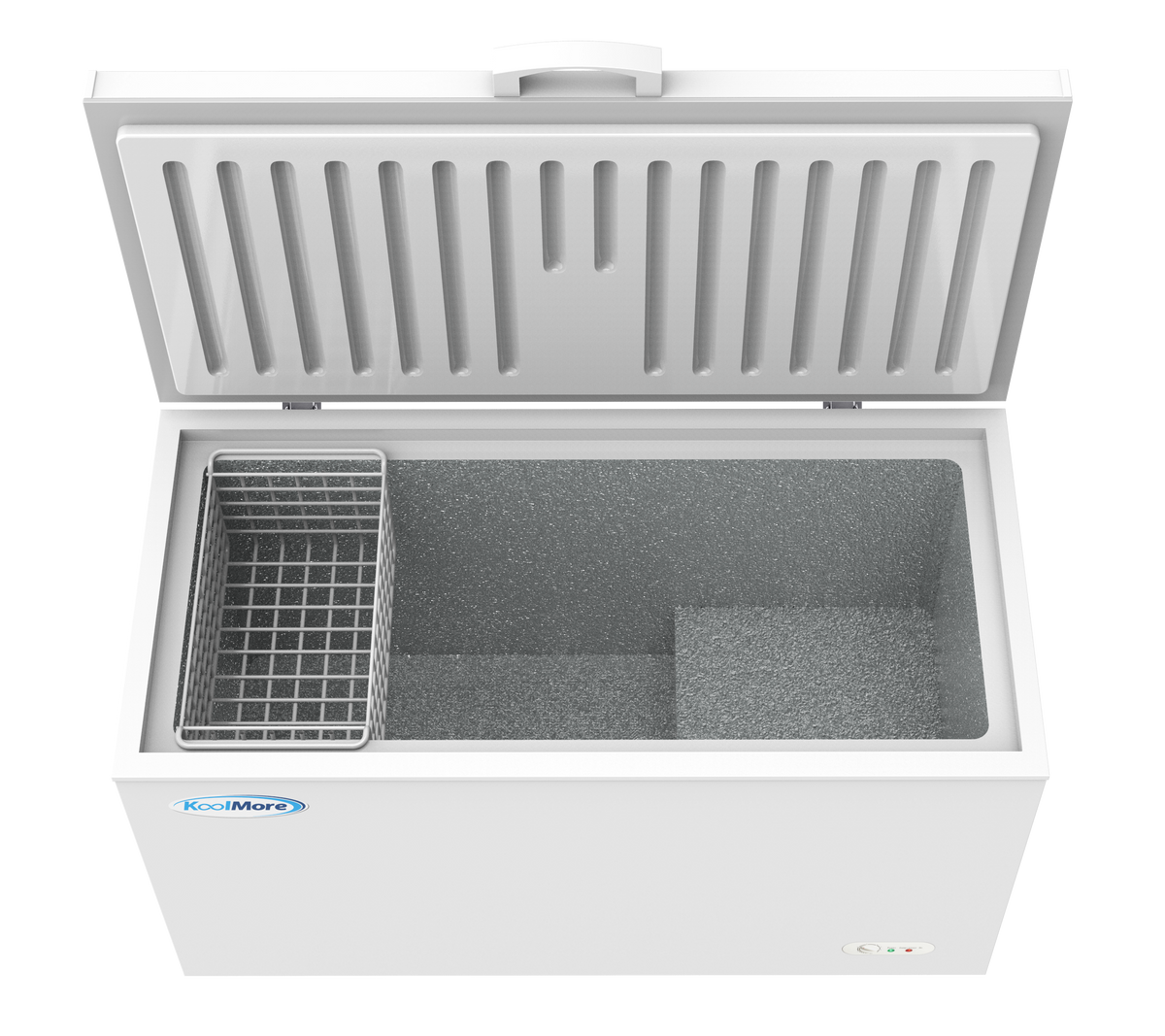 16 Cu. Ft. Chest Freezer with Lock - Deep Freezer with 2 Storage Baskets, Wheels & Adjustable Temperature Control