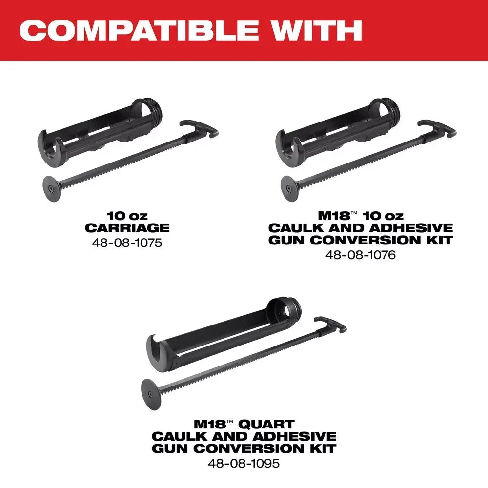 Milwaukee 2641-20 M18 18V 10-Ounce Caulk and Adhesive Gun - Bare Tool