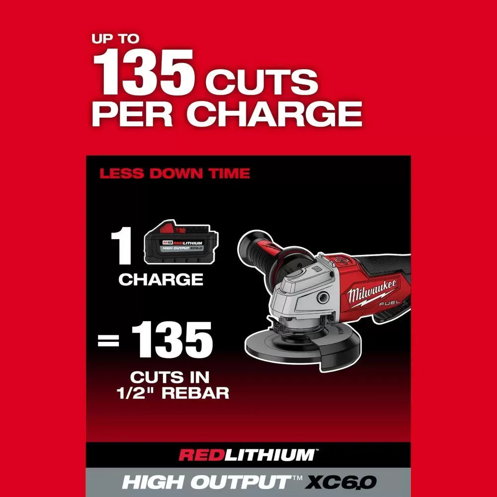 Milwaukee Pre-Sale 2880-20 M18 18V Cordless Angle Grinder + 48-11-1852 Battery - 2 PK