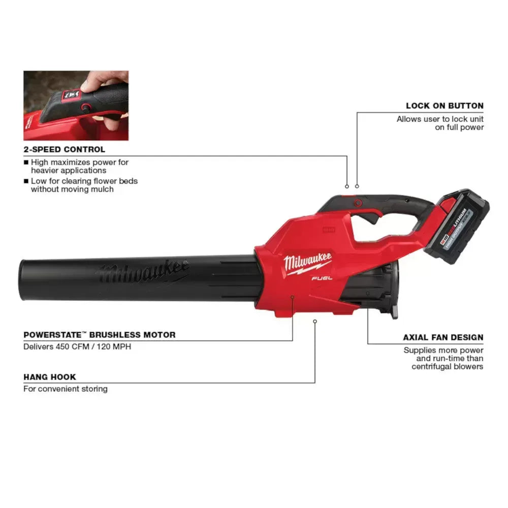 Milwaukee Pre-Sale 2724-21HD6 M18 FUEL 18V Blower Kit w/ Extra 6 AH Battery