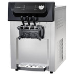 Commercial Soft Serve Ice Cream Machine - 2+1 Flavor Countertop Frozen Dessert Maker