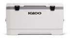Igloo Marine Ultra 100 Qt Cooler, White & Moonscape Hard Side Ice Chest with UV Protection, Fish Ruler & Drain Plug