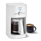 12-Cup Programmable Coffee Maker, Classic Drip Coffee Machine with Auto Brew and White Finish