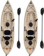 Lifetime Tamarack Angler 100 Fishing Kayak 10 ft 2-Pack with Paddles, Sit-On-Top Kayak
