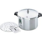 16 Quart Pressure Canner & Cooker - Aluminum Home Canning Pot with Pressure Regulator and Rack
